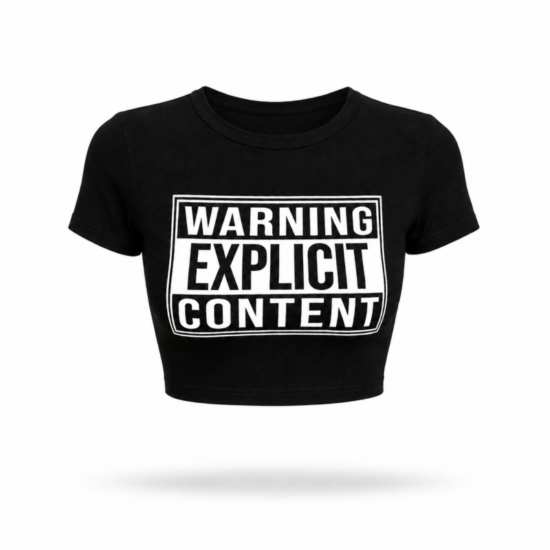 “Explicit” Crop Top