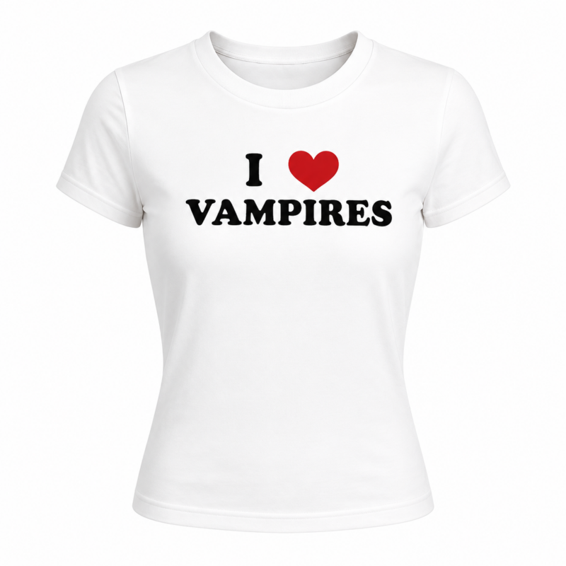 "I <3 Vampires" Crop Top