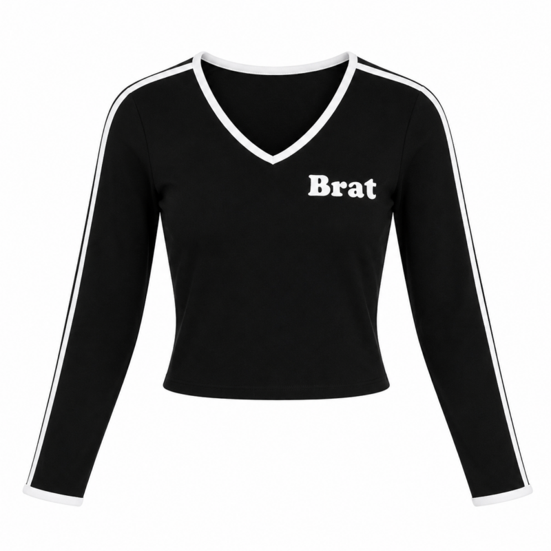 "Brat" Long Sleeve Top